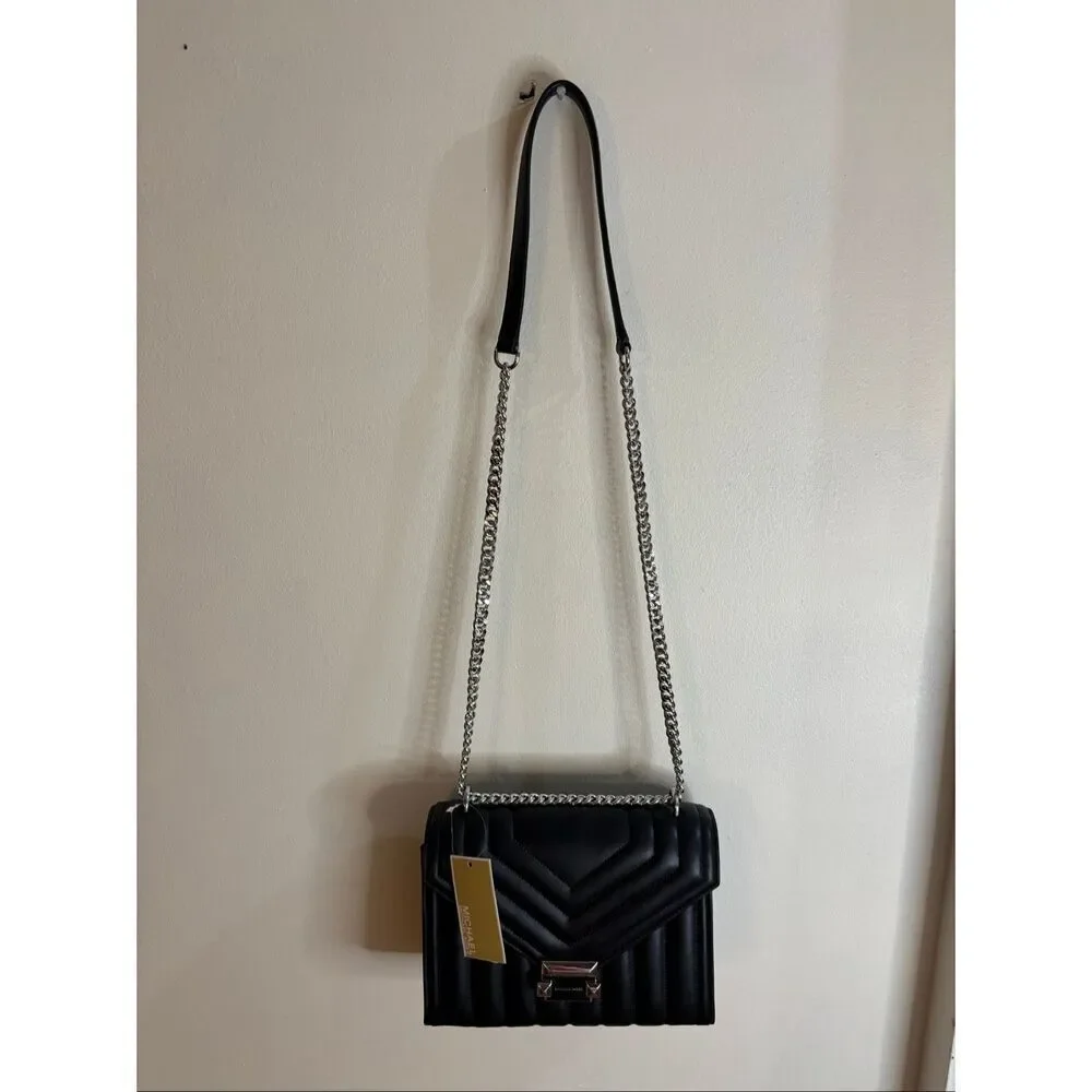 Michael Kors Black Leather Shoulder Bag